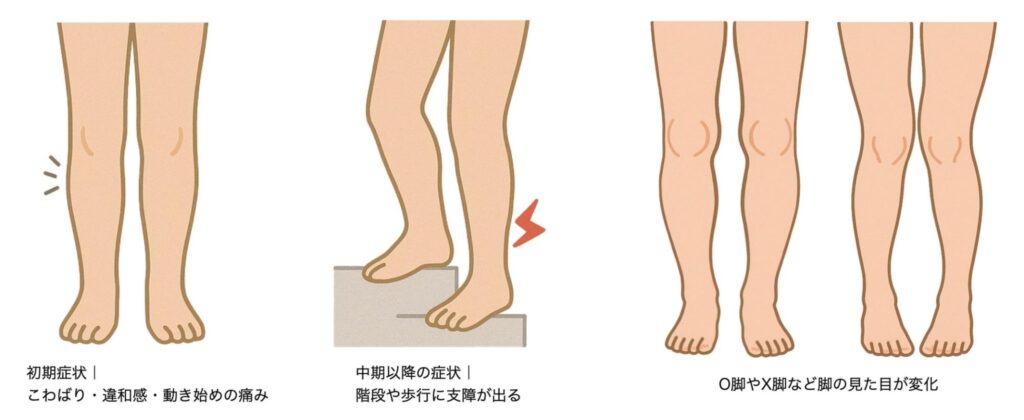 変形性膝関節症 症状 進行