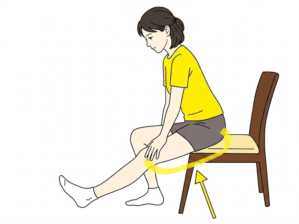 ハムストリングスのストレッチ